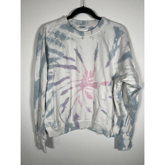 Spiritual Gangster Tops - Spiritual Gangster pastel tie-dye crewneck logo sweatshirt L yoga athleisure